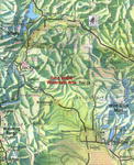 Close Up Wyoming Map